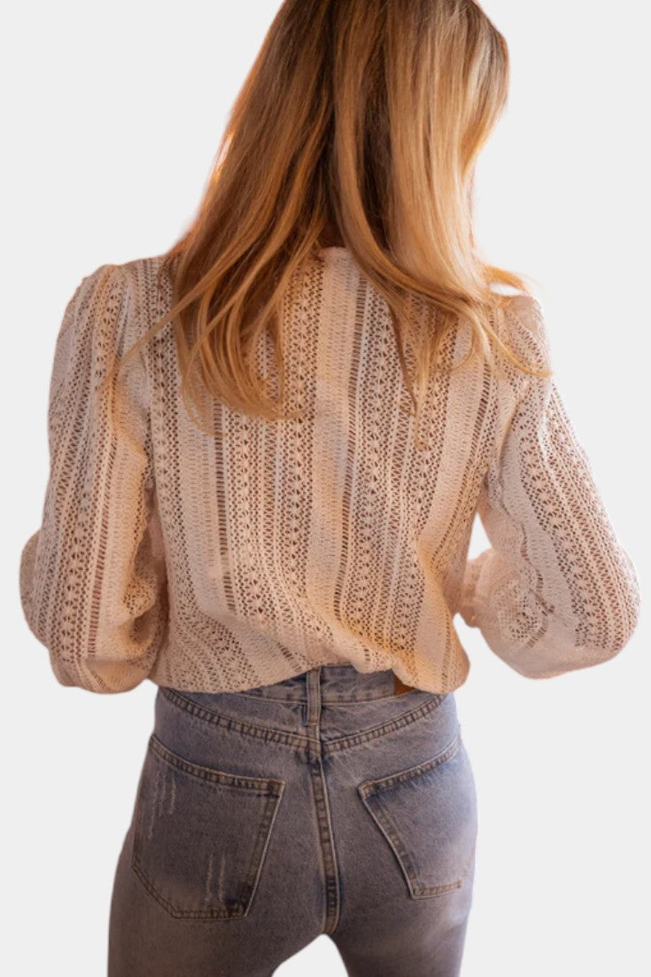 EMELY | Blusa de Encaje de Crochet