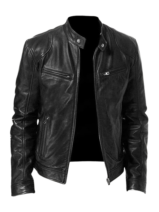 CARLOS | Chaqueta de Cuero Elegante