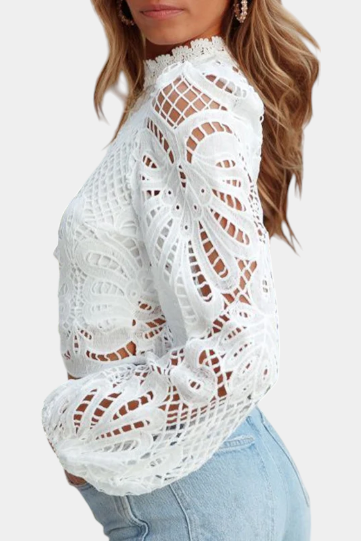MARIBEL | Blusa de Encaje a mano