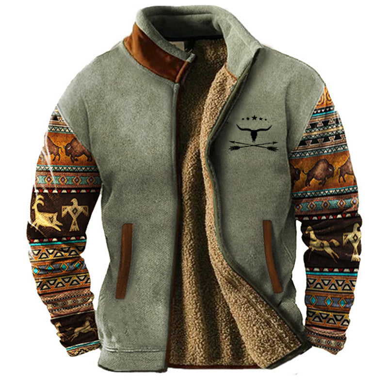 Chaqueta vintage con cremallera