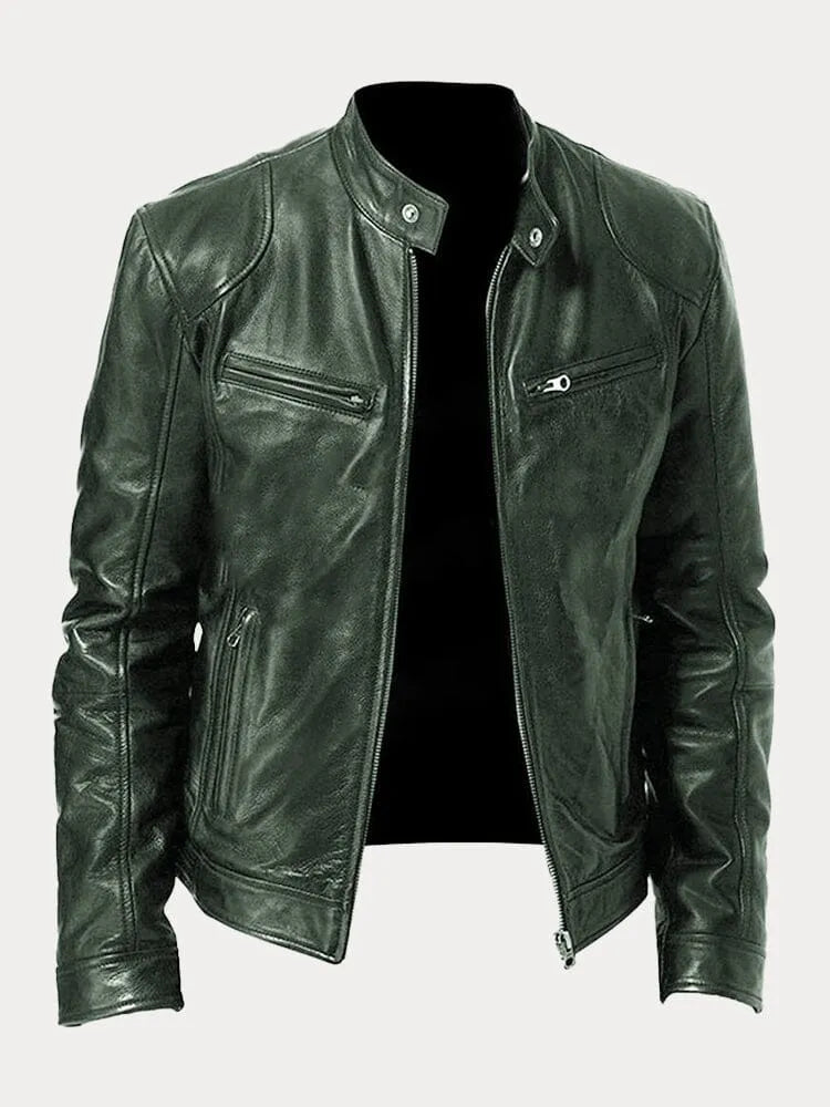 CARLOS | Chaqueta de Cuero Elegante