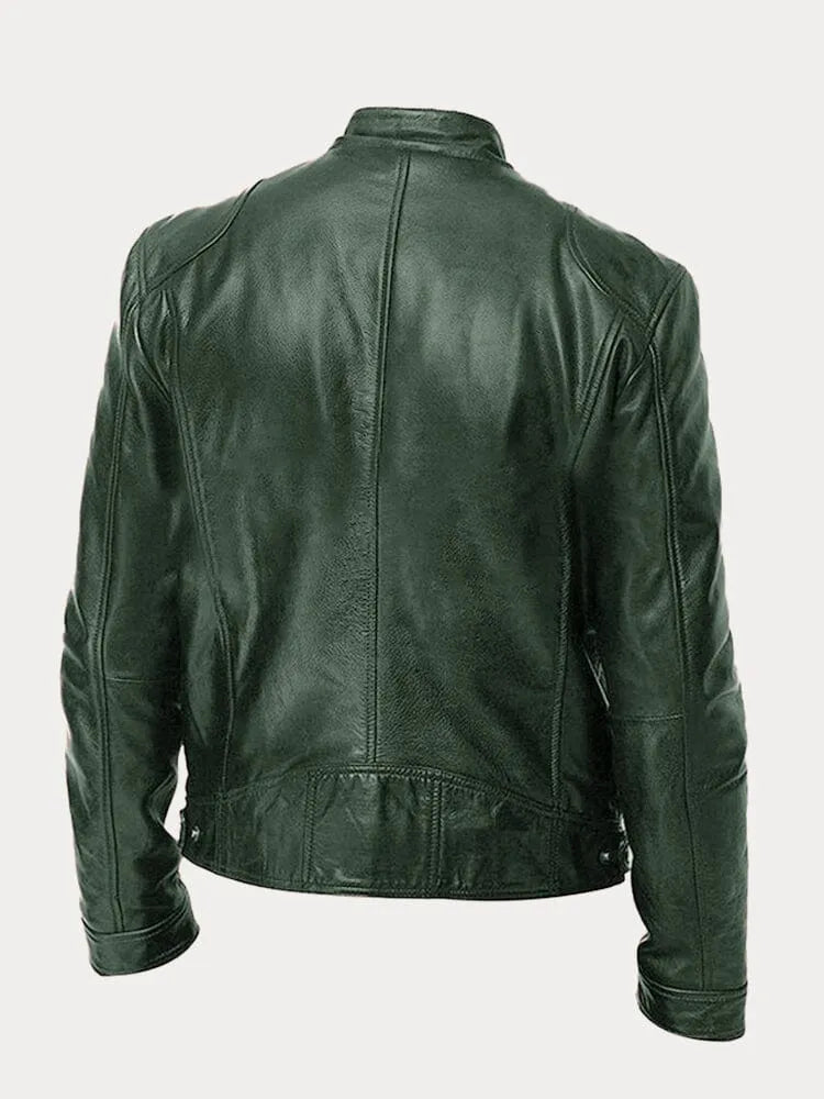 CARLOS | Chaqueta de Cuero Elegante