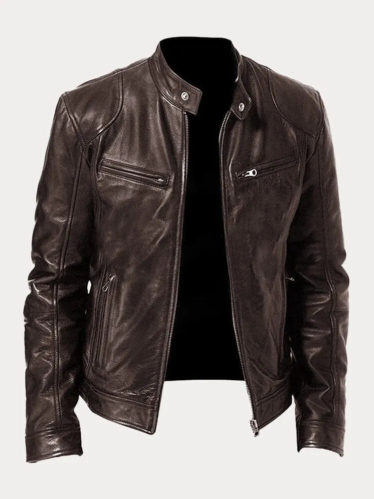 CARLOS | Chaqueta de Cuero Elegante