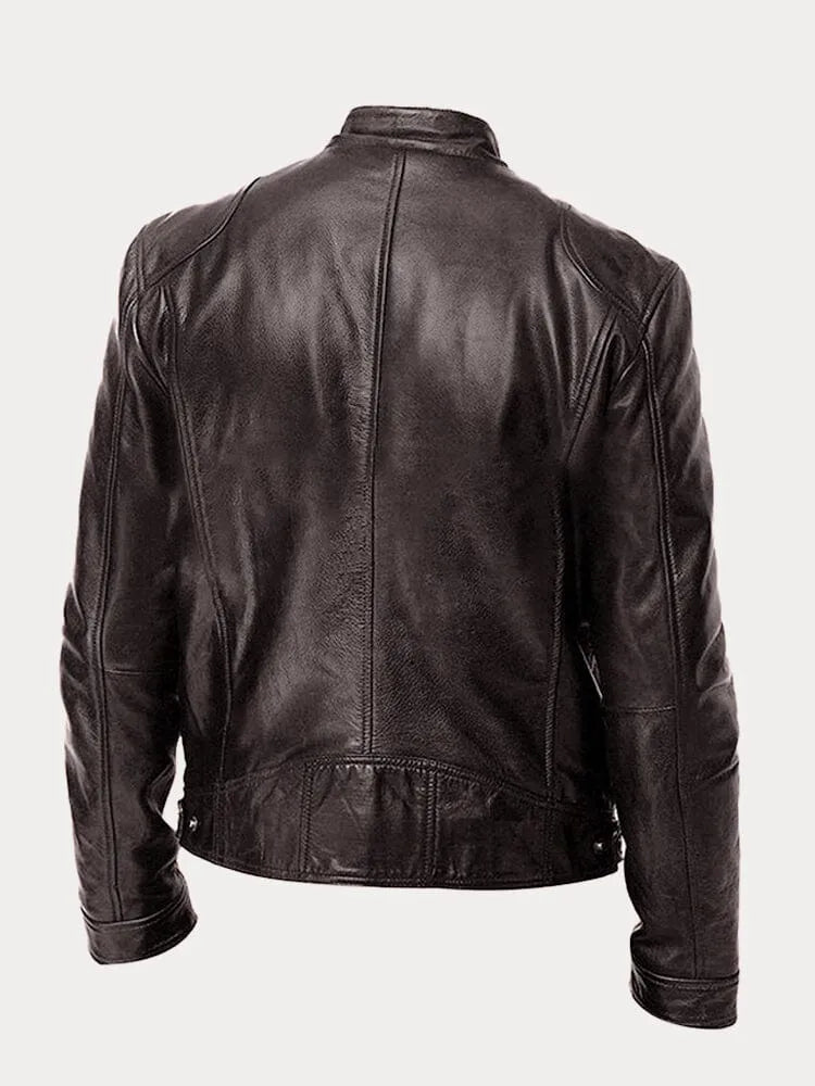CARLOS | Chaqueta de Cuero Elegante