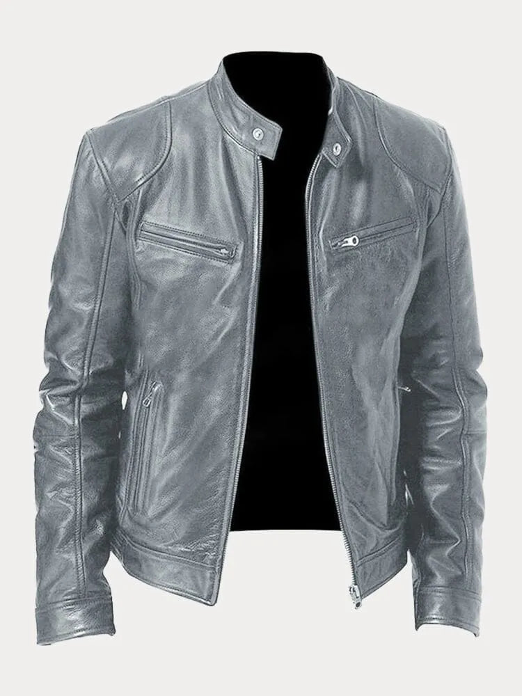 CARLOS | Chaqueta de Cuero Elegante