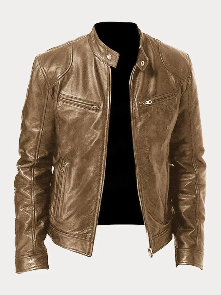 CARLOS | Chaqueta de Cuero Elegante