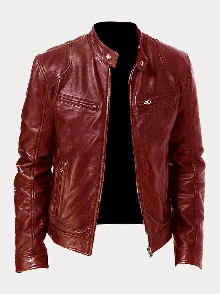 CARLOS | Chaqueta de Cuero Elegante
