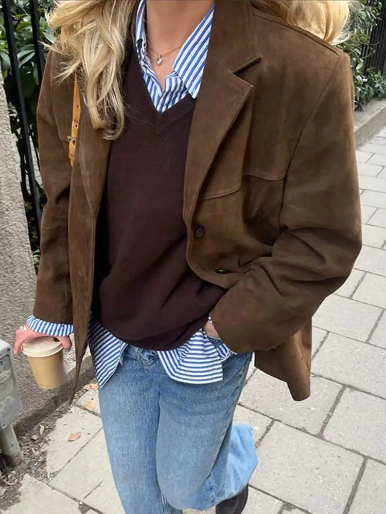 HELENA | Chaqueta Aterciopelada Elegante