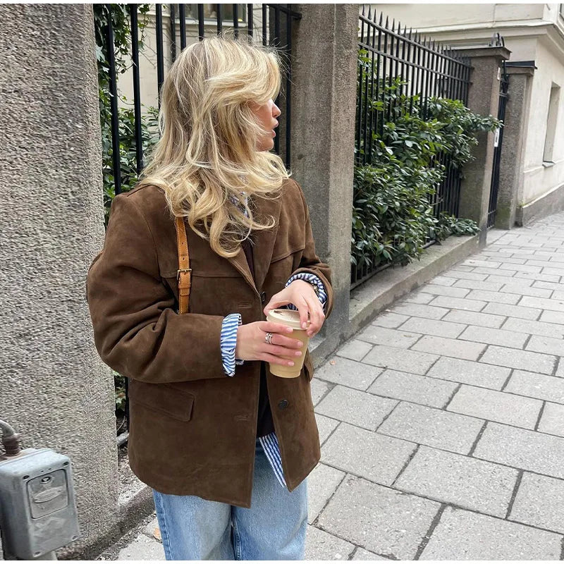 HELENA | Chaqueta Aterciopelada Elegante
