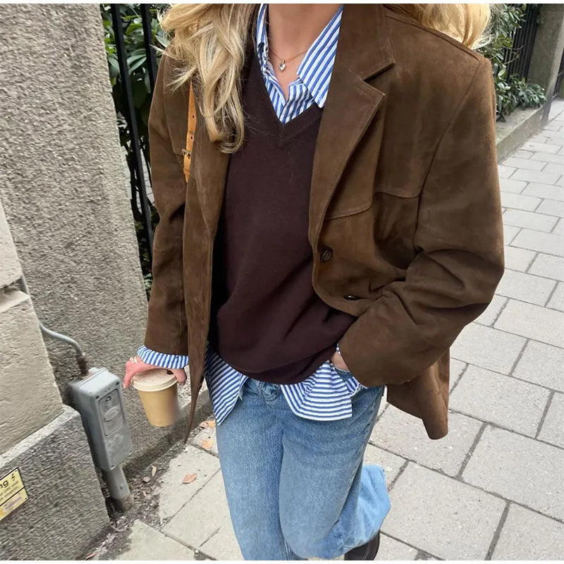 HELENA | Chaqueta Aterciopelada Elegante