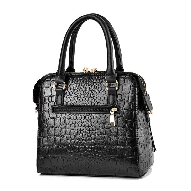 GLOW™ | Bolso con textura de cocodrilo