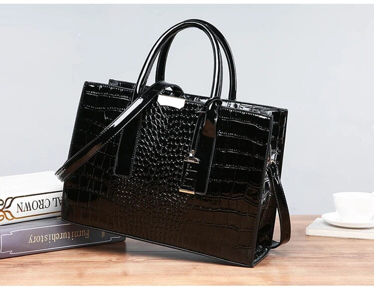 GLOW™ | Bolso estampado de cocodrilo