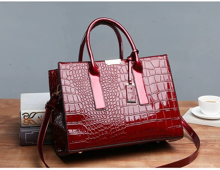 GLOW™ | Bolso estampado de cocodrilo