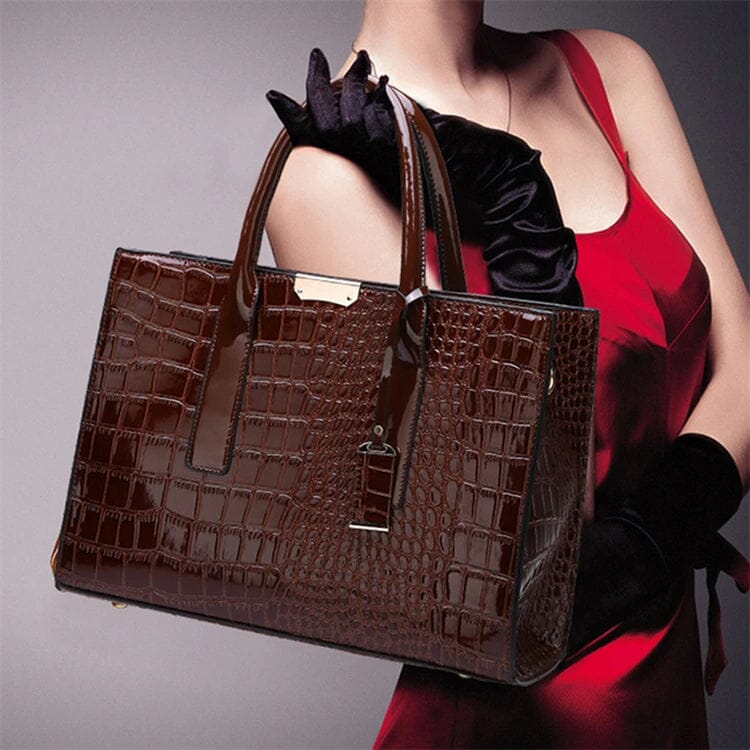 GLOW™ | Bolso estampado de cocodrilo