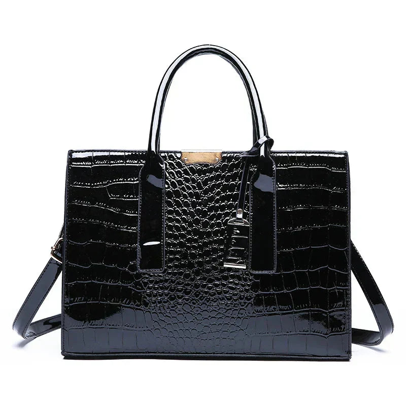 GLOW™ | Bolso estampado de cocodrilo