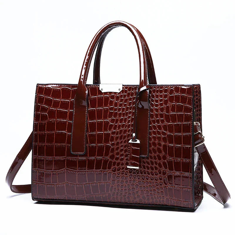 GLOW™ | Bolso estampado de cocodrilo