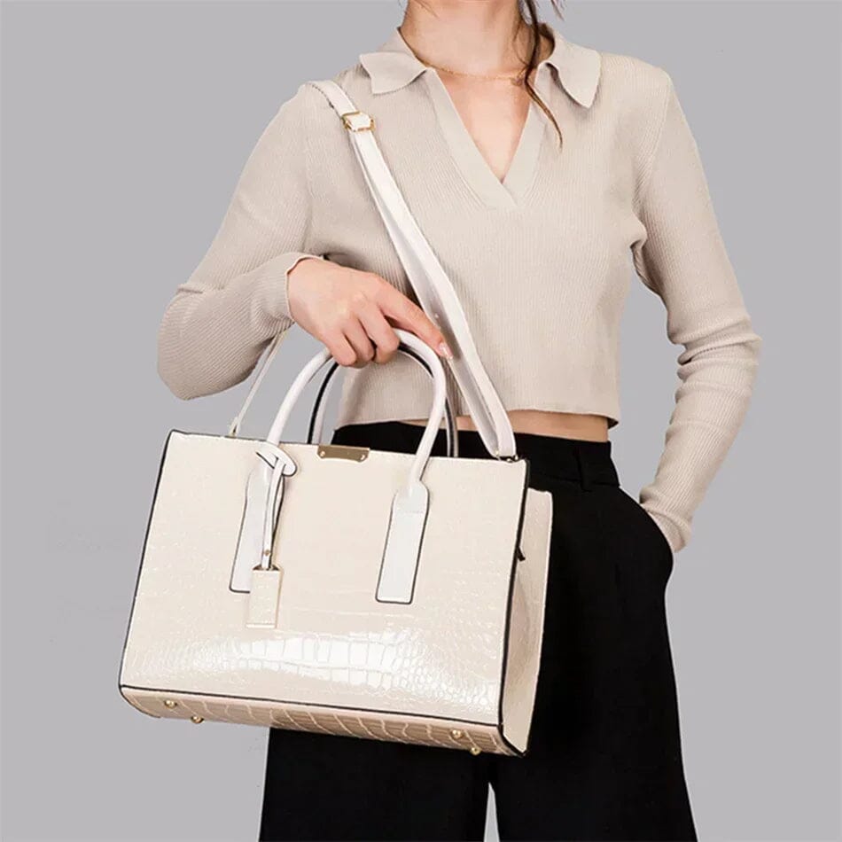 GLOW™ | Bolso estampado de cocodrilo