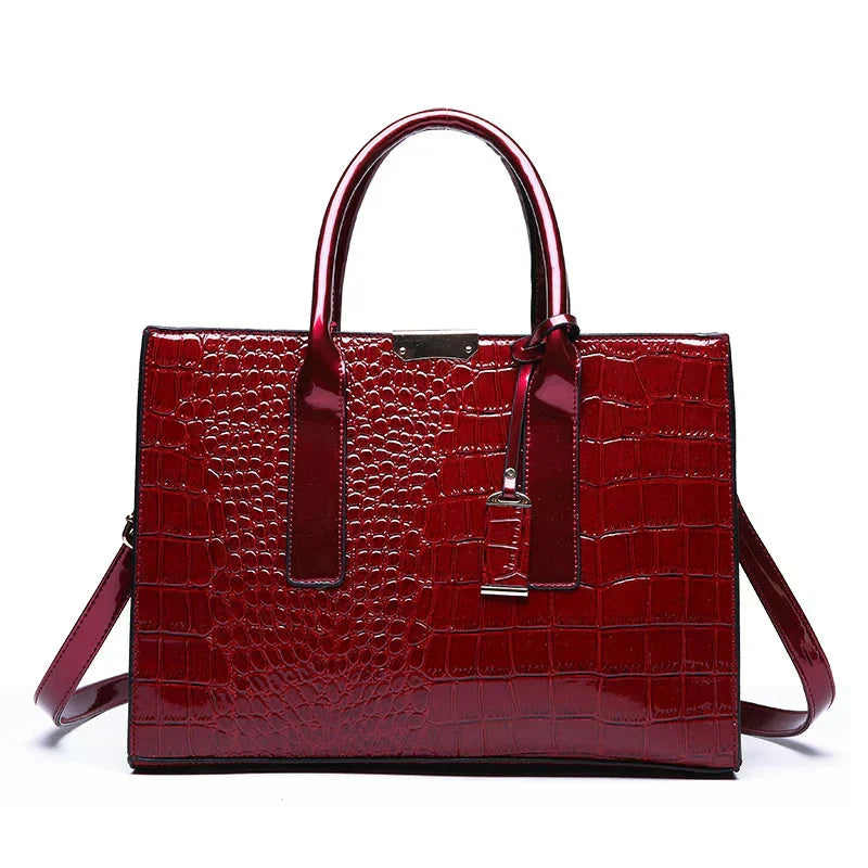 GLOW™ | Bolso estampado de cocodrilo