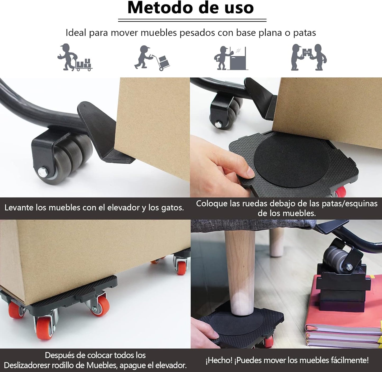 SKYROAD | Kit Mover Muebles Pesados + Elevador