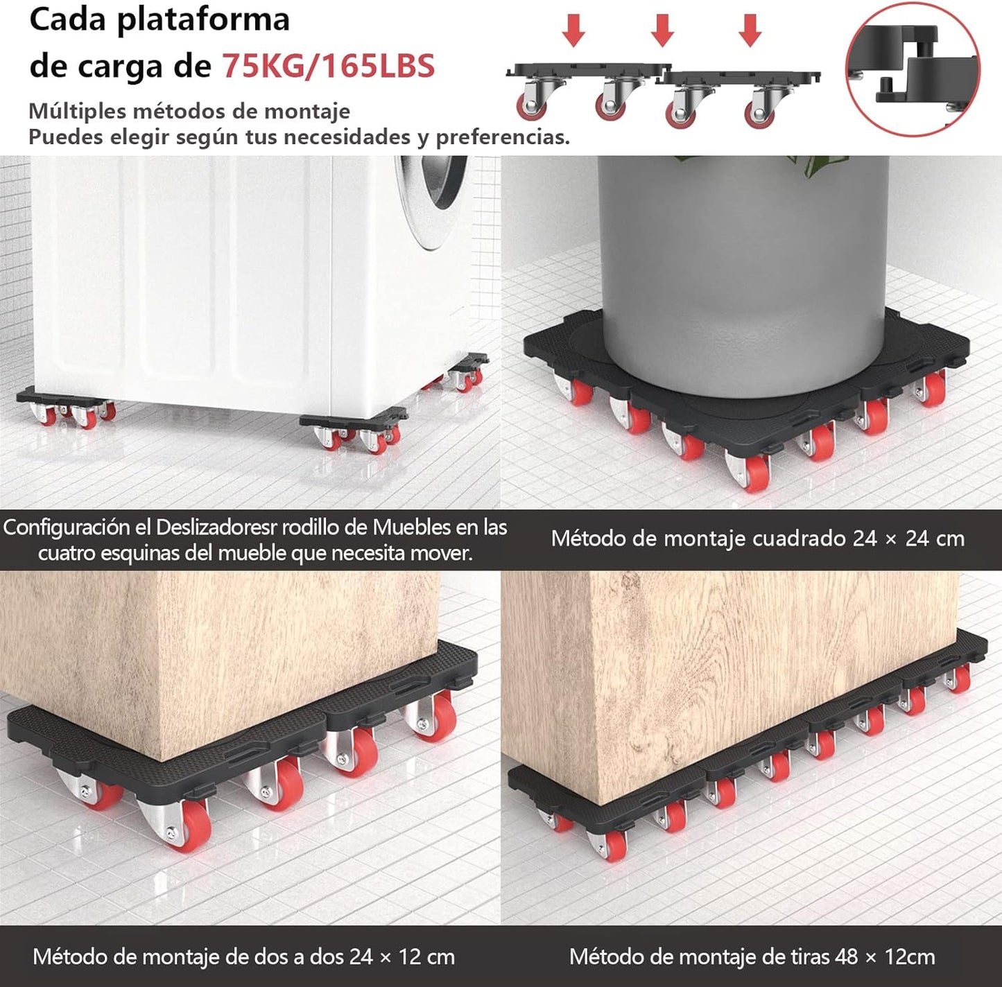 SKYROAD | Kit Mover Muebles Pesados + Elevador