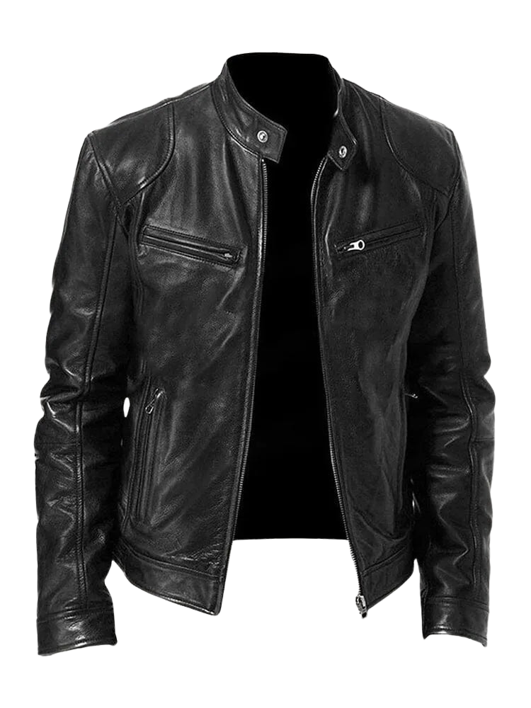 CARLOS | Chaqueta de Cuero Elegante