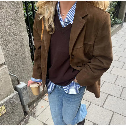HELENA | Chaqueta Aterciopelada Elegante