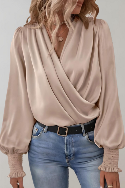 SOFIA | Blusa Elegante de Manga Larga con Escote en V