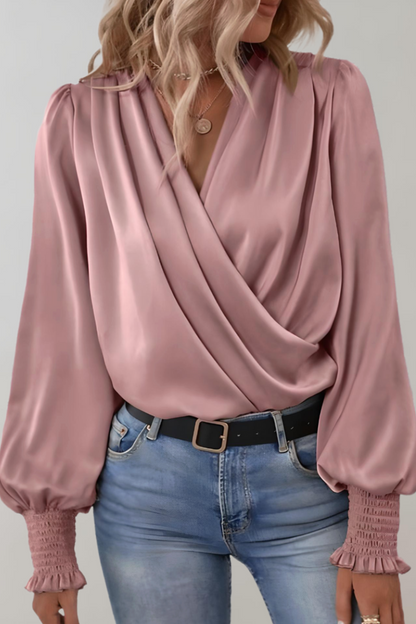 SOFIA | Blusa Elegante de Manga Larga con Escote en V