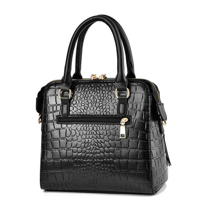 GLOW™ | Bolso con textura de cocodrilo