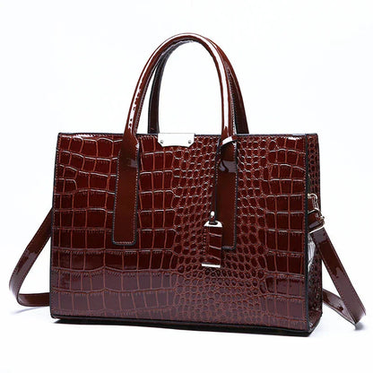 GLOW™ | Bolso estampado de cocodrilo